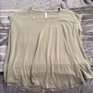 Athleta Sage Green Muscle Tee